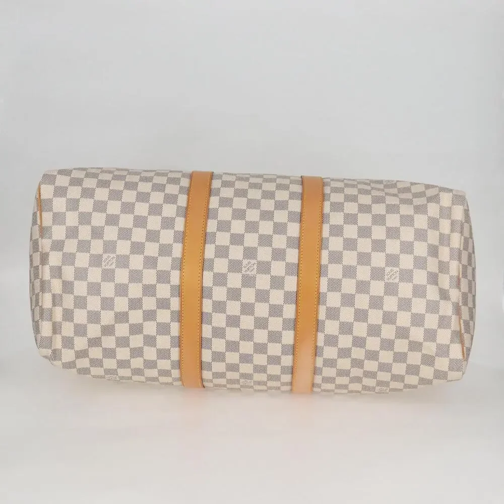 LOUIS VUITTON Damier Azur Keepall 50 Boston Bag N41430